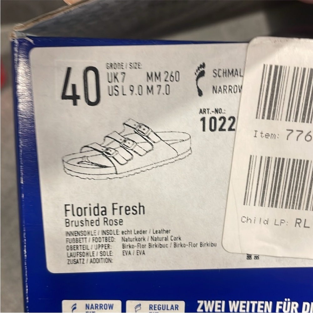 Brushed rose Birkenstock Florida Fresh sandals - Picture 8 of 8
